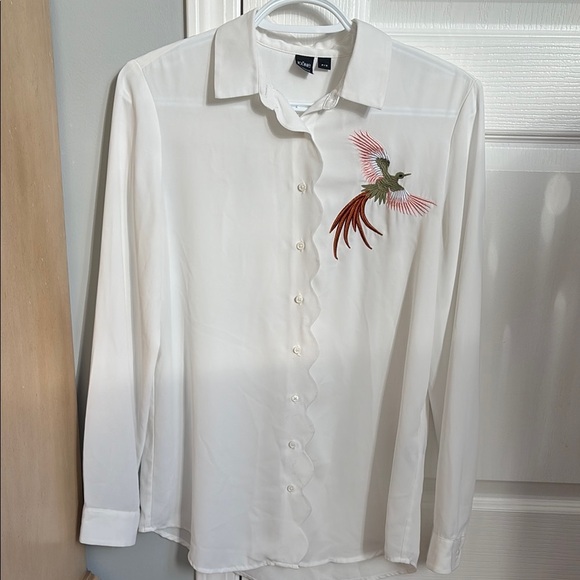 Icône White Shirt with Embroidery - Picture 1 of 6